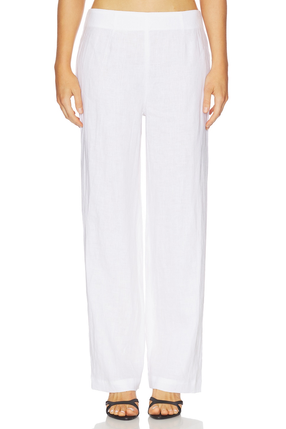 Linen Flat Pant - thumbnail 2