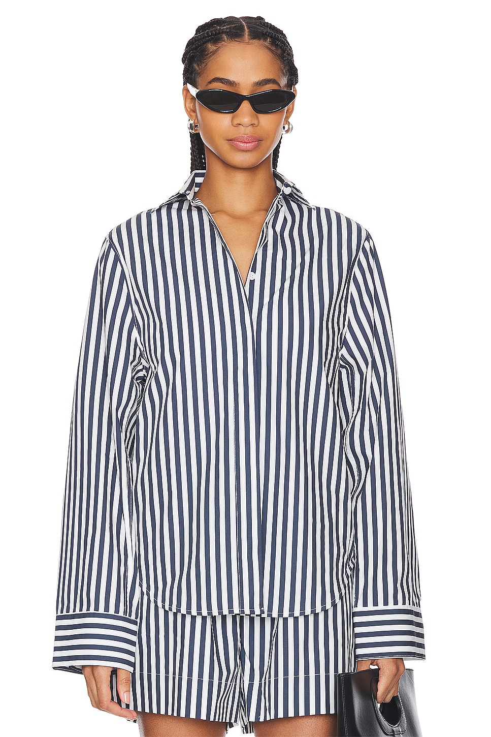 Aexae Button Up Shirt In Stripe Revolve 