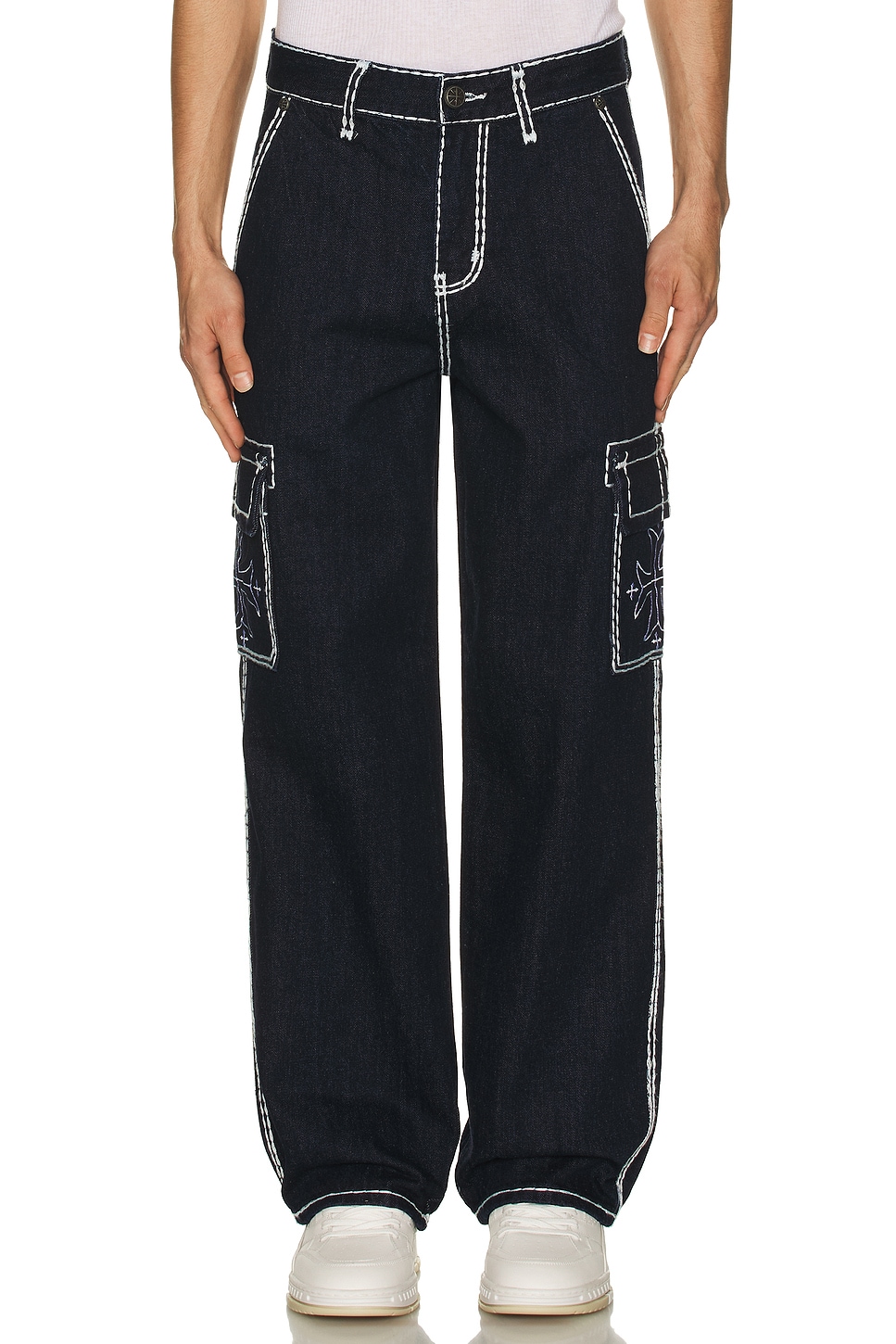 Af Cargo Jeans in Undone Rinse Wash - Thumbnail 5