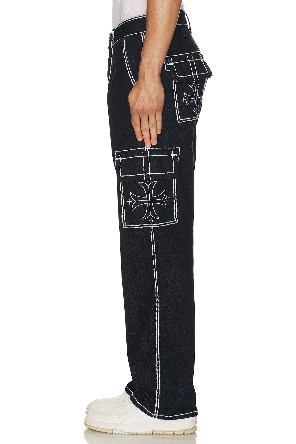 Af Cargo Jeans in Undone Rinse Wash - Thumbnail 6