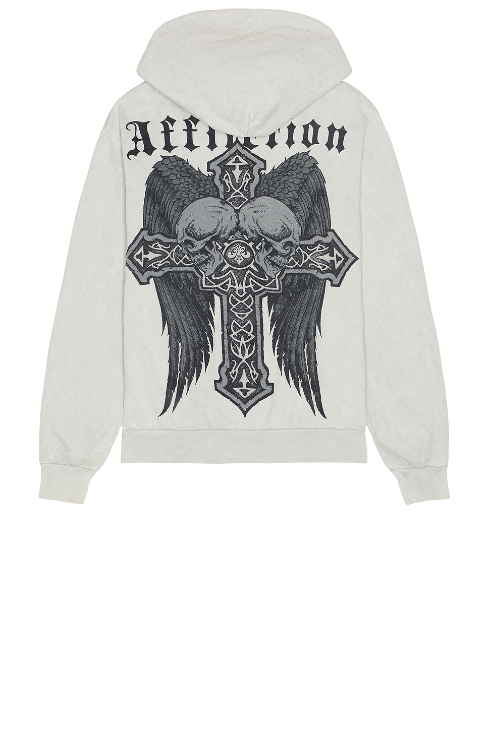Affliction Seeker Zip Up Hoodie in Silver Lava Wash | REVOLVE