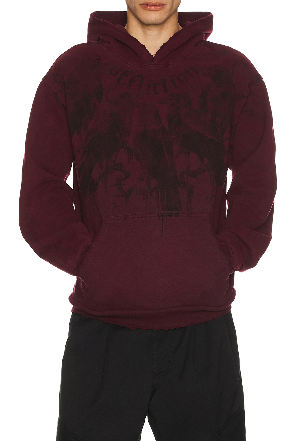 Affliction パーカー - Burgundy Vapor Wash | REVOLVE