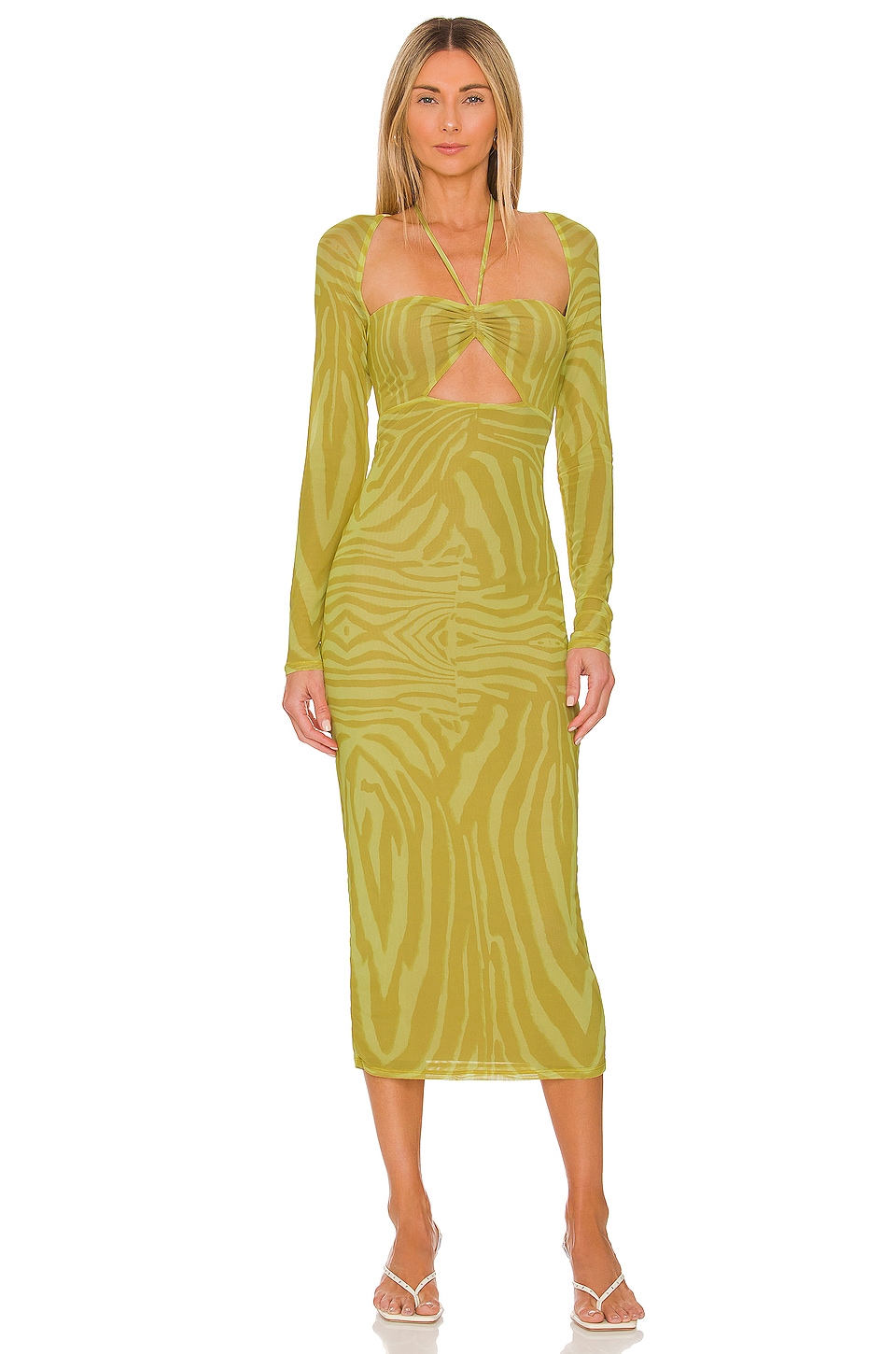 AFRM Zoya Dress in Yellow Zebra | REVOLVE