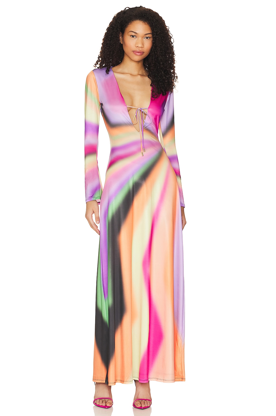 Image 1 of Clario Maxi Dress in Mod Stripe