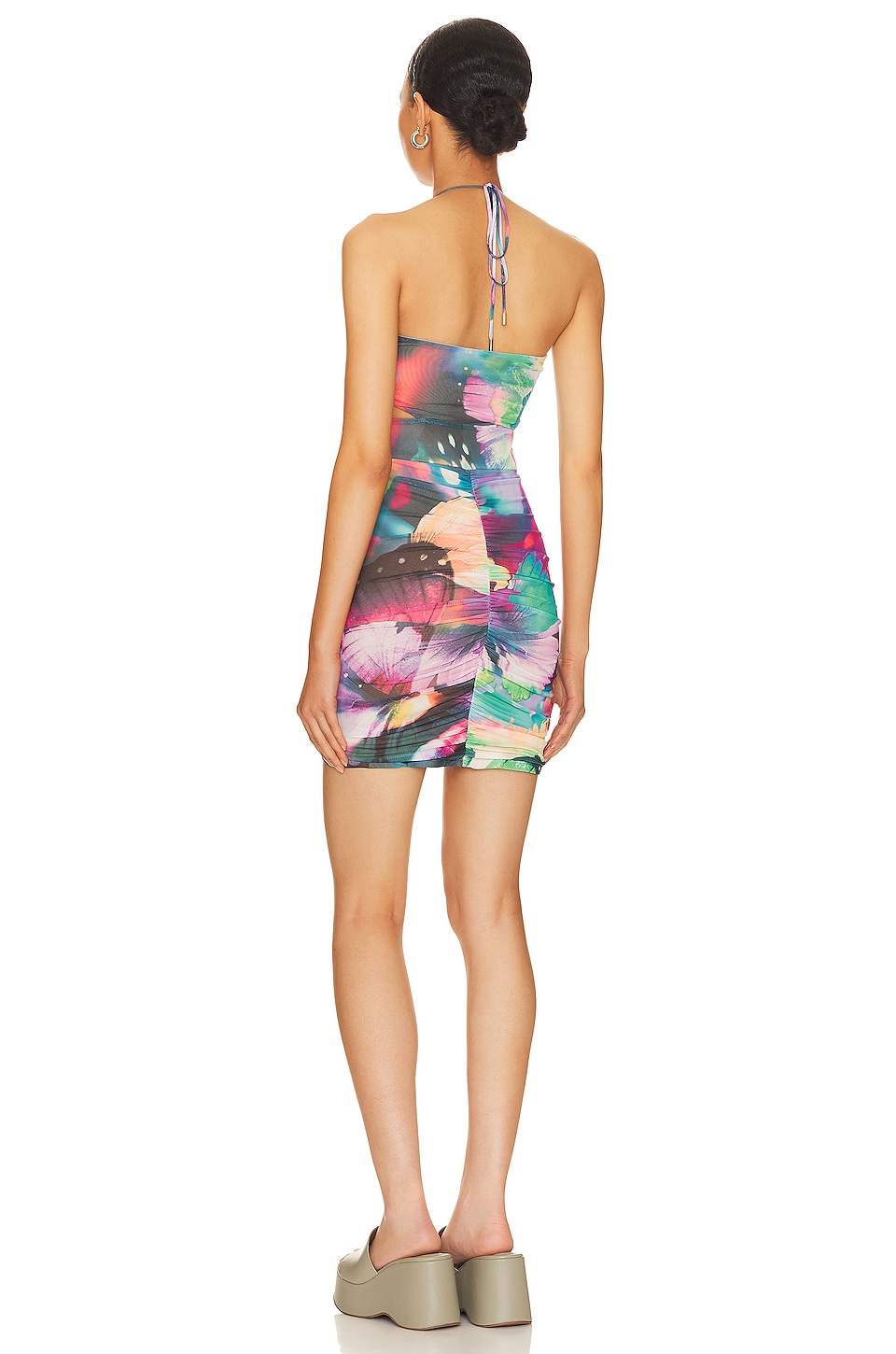 AFRM X Revolve Beckett Mini Dress in Abstract Butterfly | REVOLVE