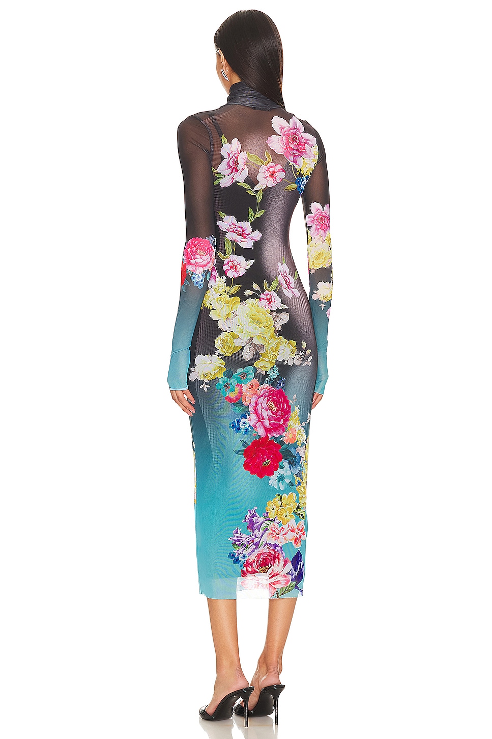 ワンピース Lace Trimmed Floral Dress nude rose M Lace Trimmed Floral Dress nude rose M ワンピース