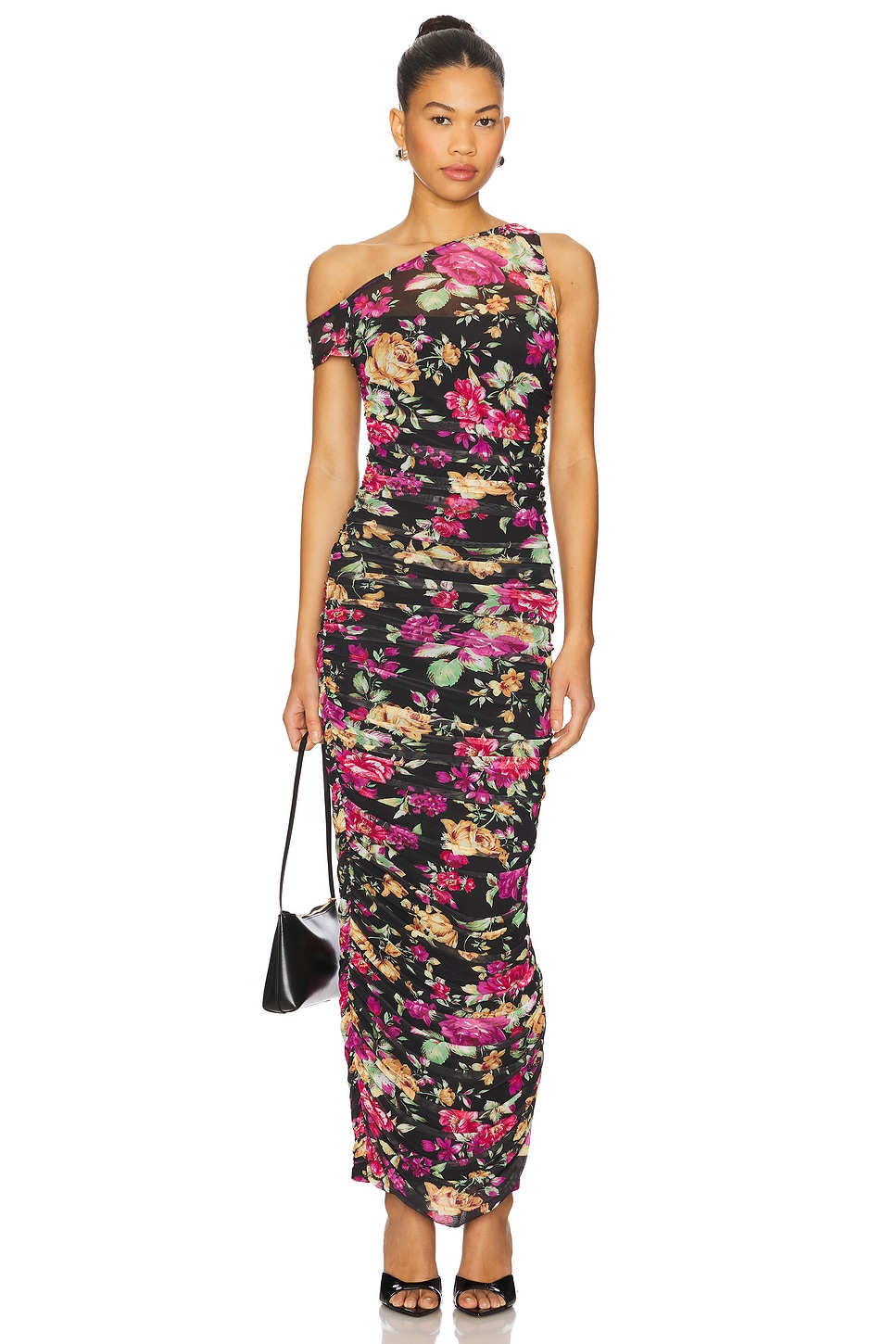 chinese dress ladies AFRM Women's Biona Dress, Noir Dot, L at Amazon Women's Clothing store