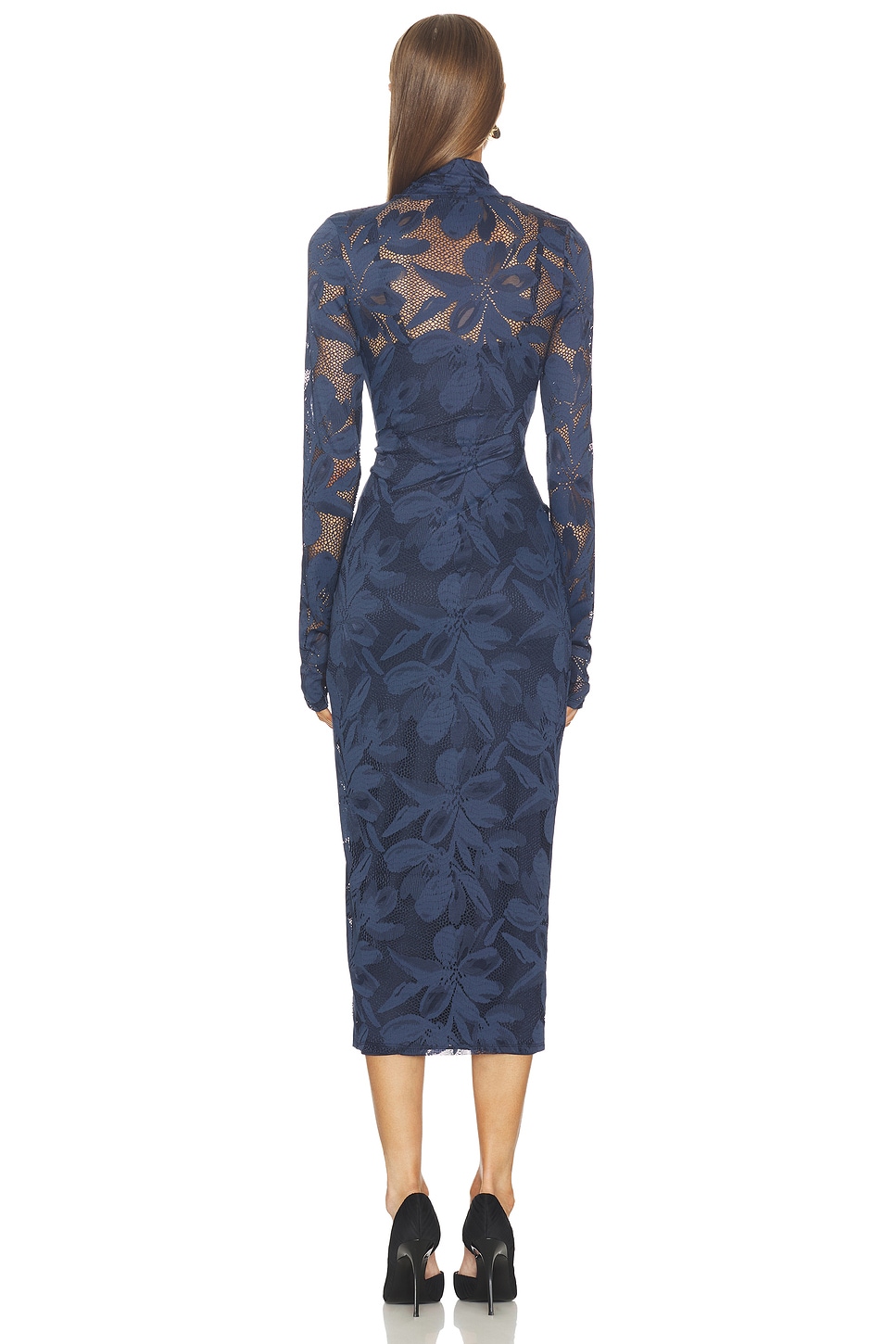 AFRM Shailene Crochet Floral Lace Dress