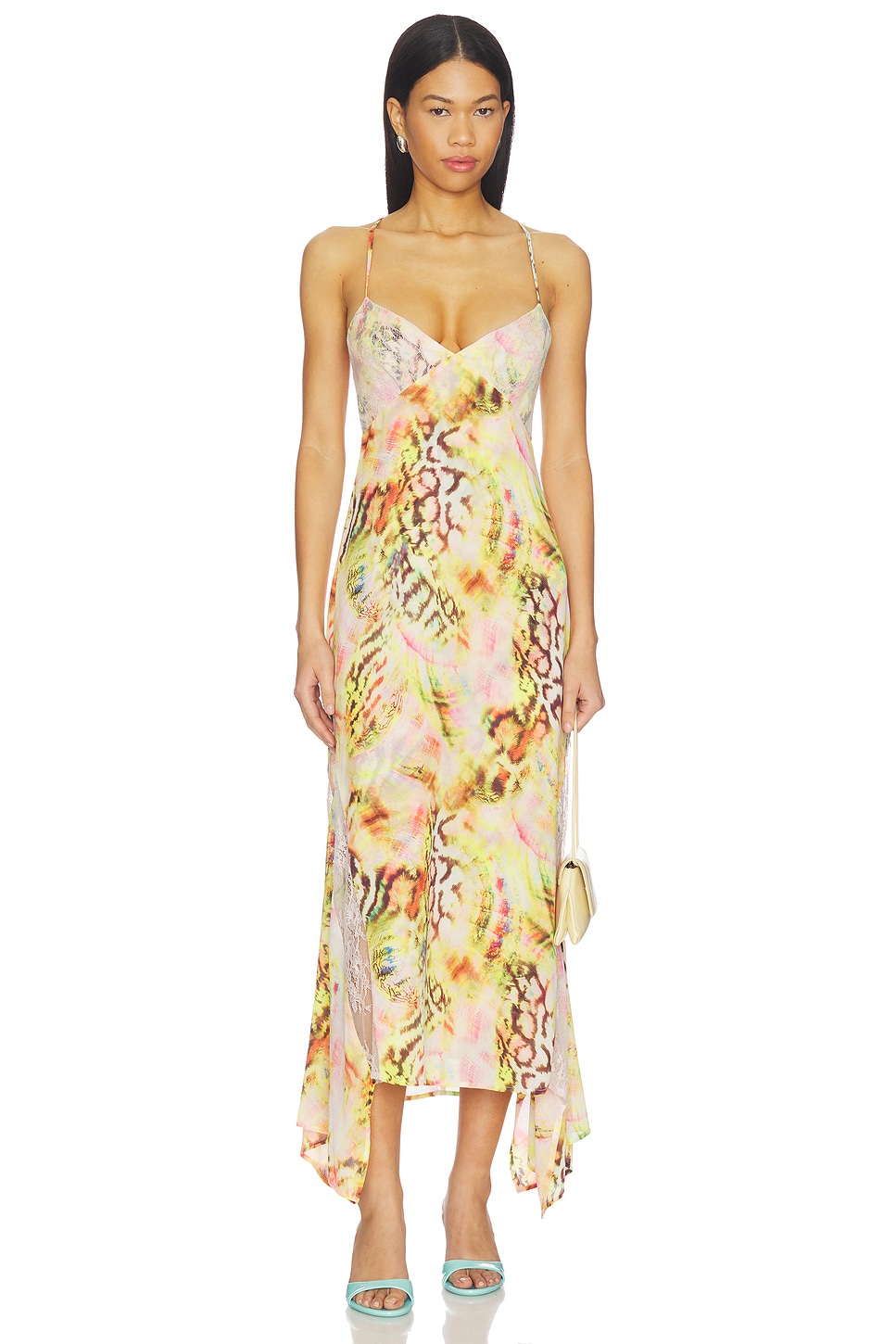 AFRM Christina Dress in Pink Shell Swirl | REVOLVE