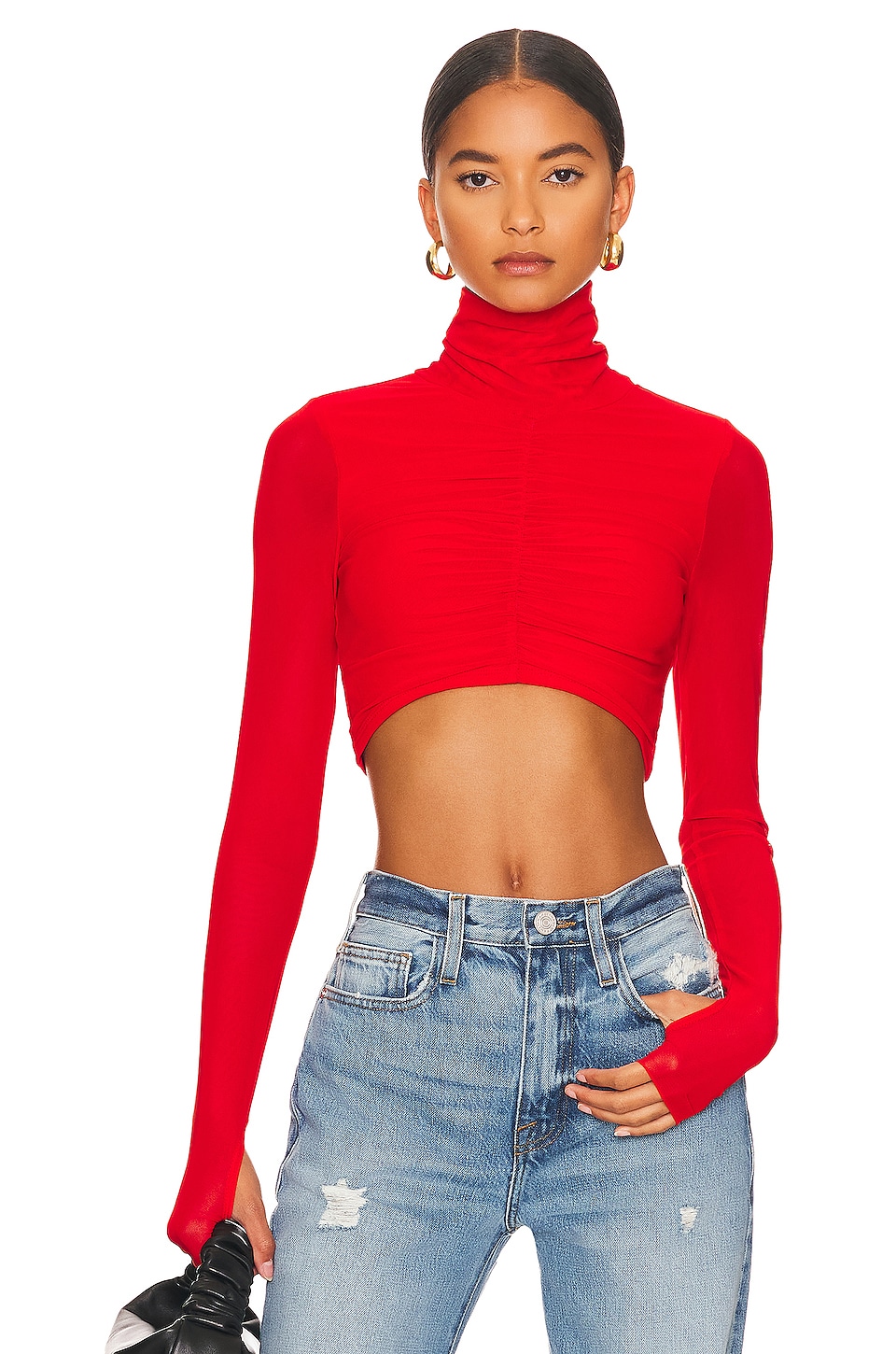 AFRM Dionne Top in Fiery Red | REVOLVE