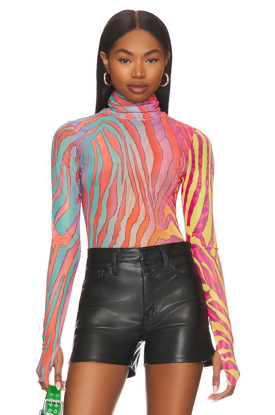 AFRM Zadie Top in Multi Color Zebra | REVOLVE