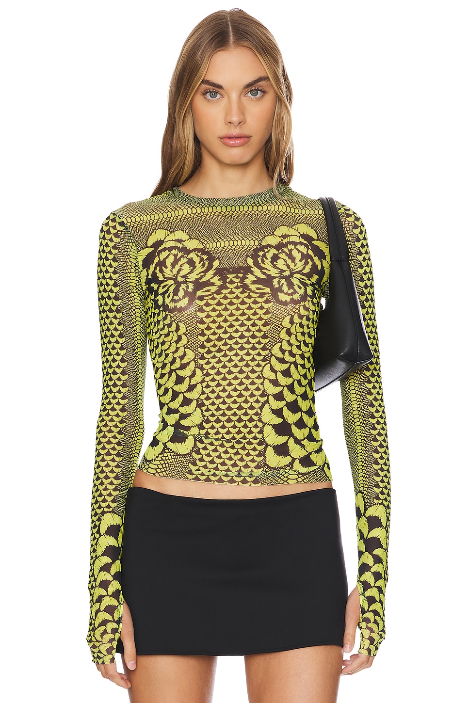 AFRM Kaylee Top in Citrus Petals | REVOLVE