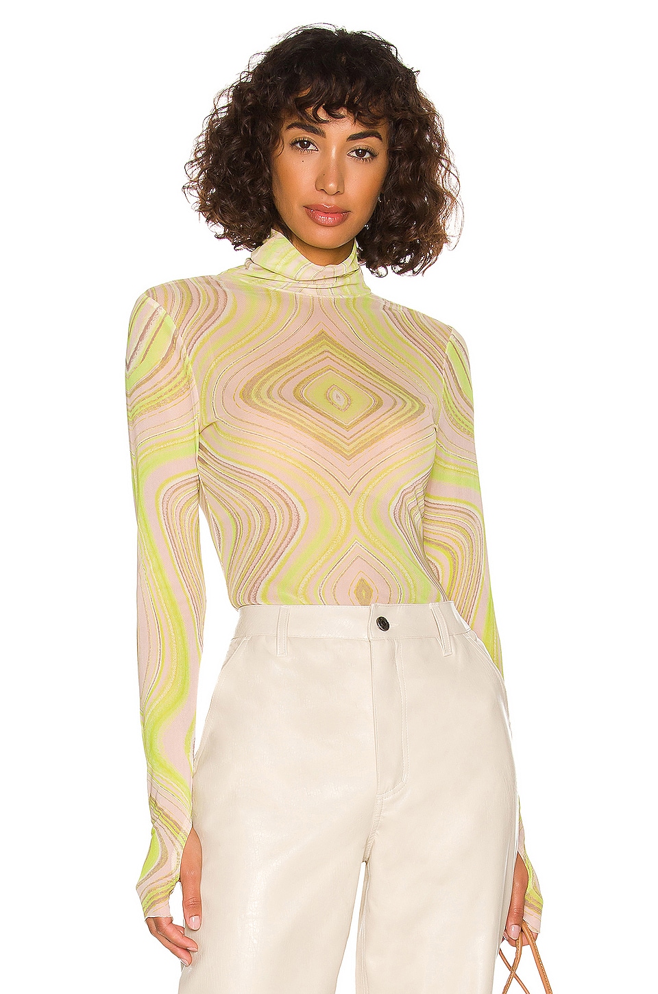 AFRM Zadie Top in Rouge Wave main image 0