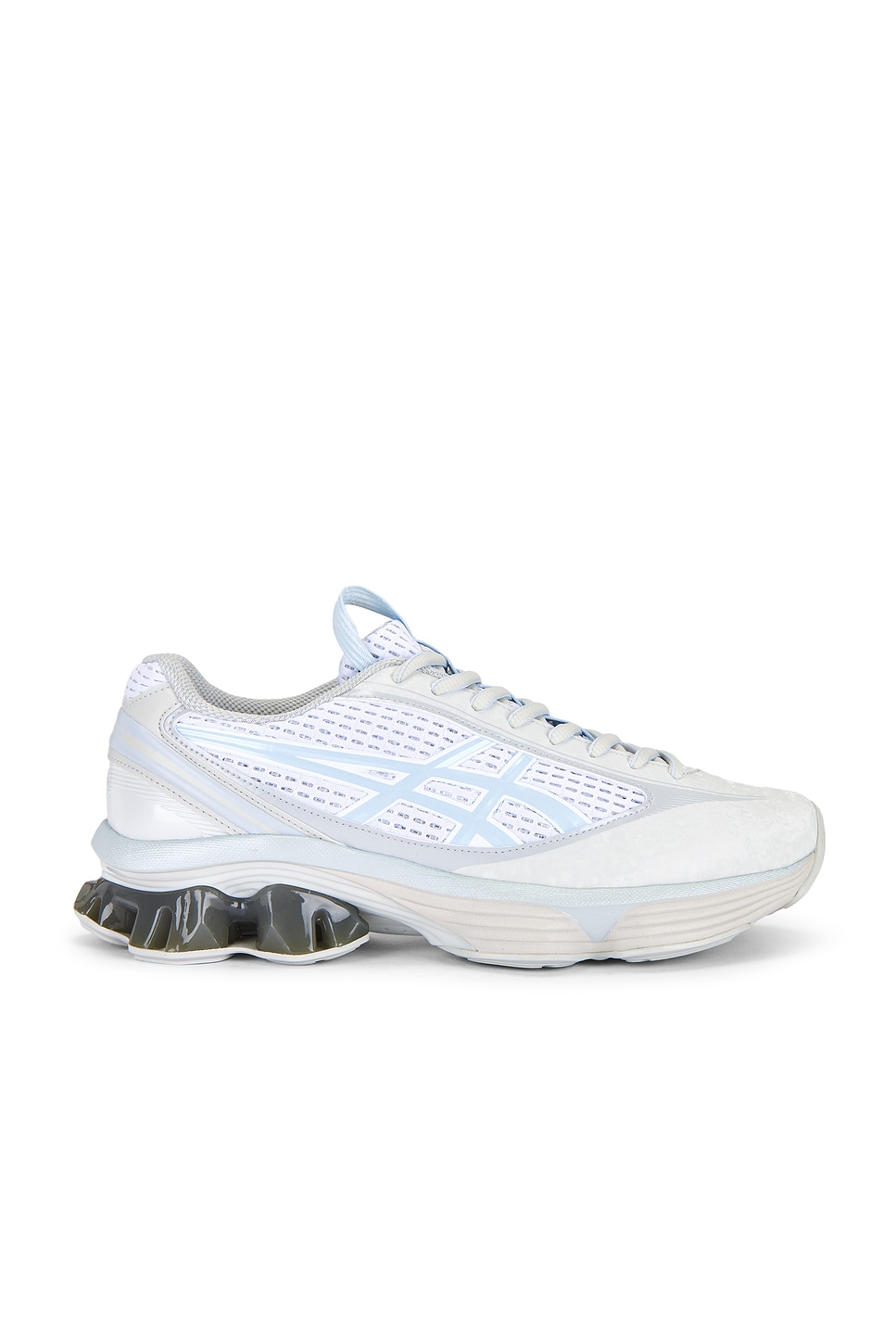 Asics US6-S Gel-Kinetic Fluent Sneaker in Glacier Grey & Soft Sky