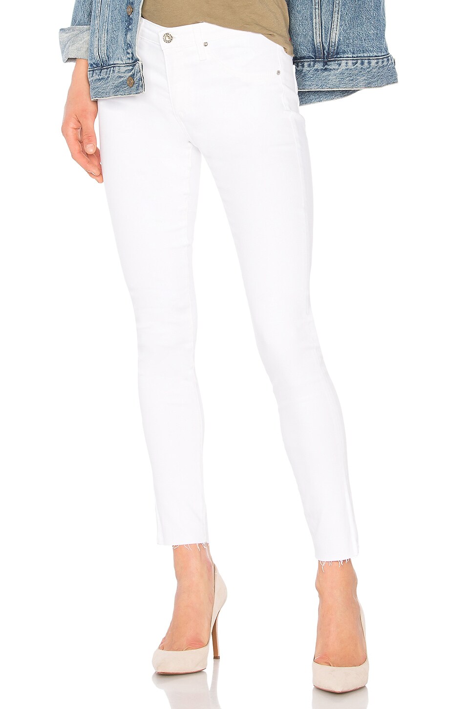 ag legging ankle white