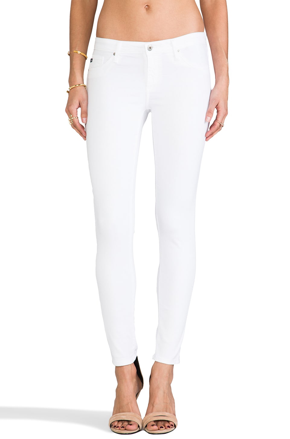 ag white skinny jeans