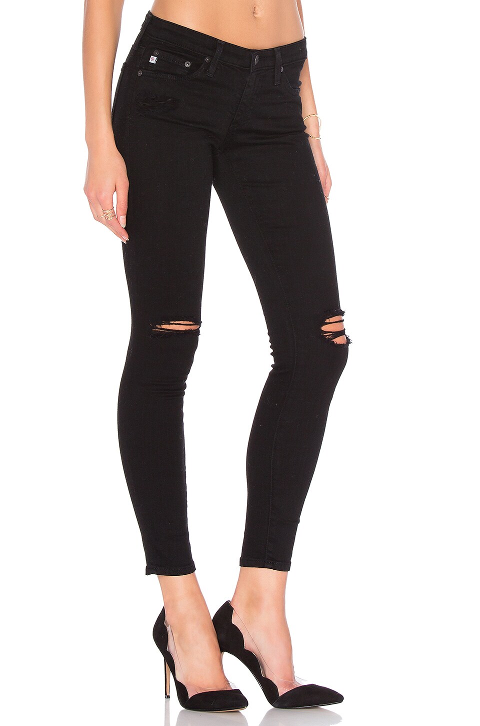 AG Jeans The Legging Ankle in 1 Year Black Pond