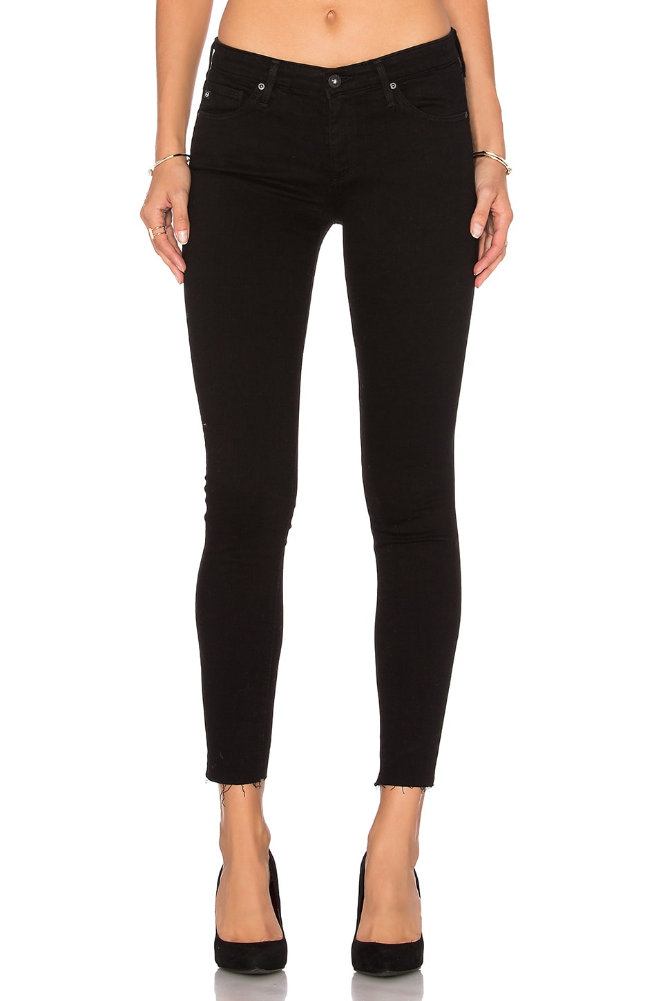 ag the legging ankle raw hem