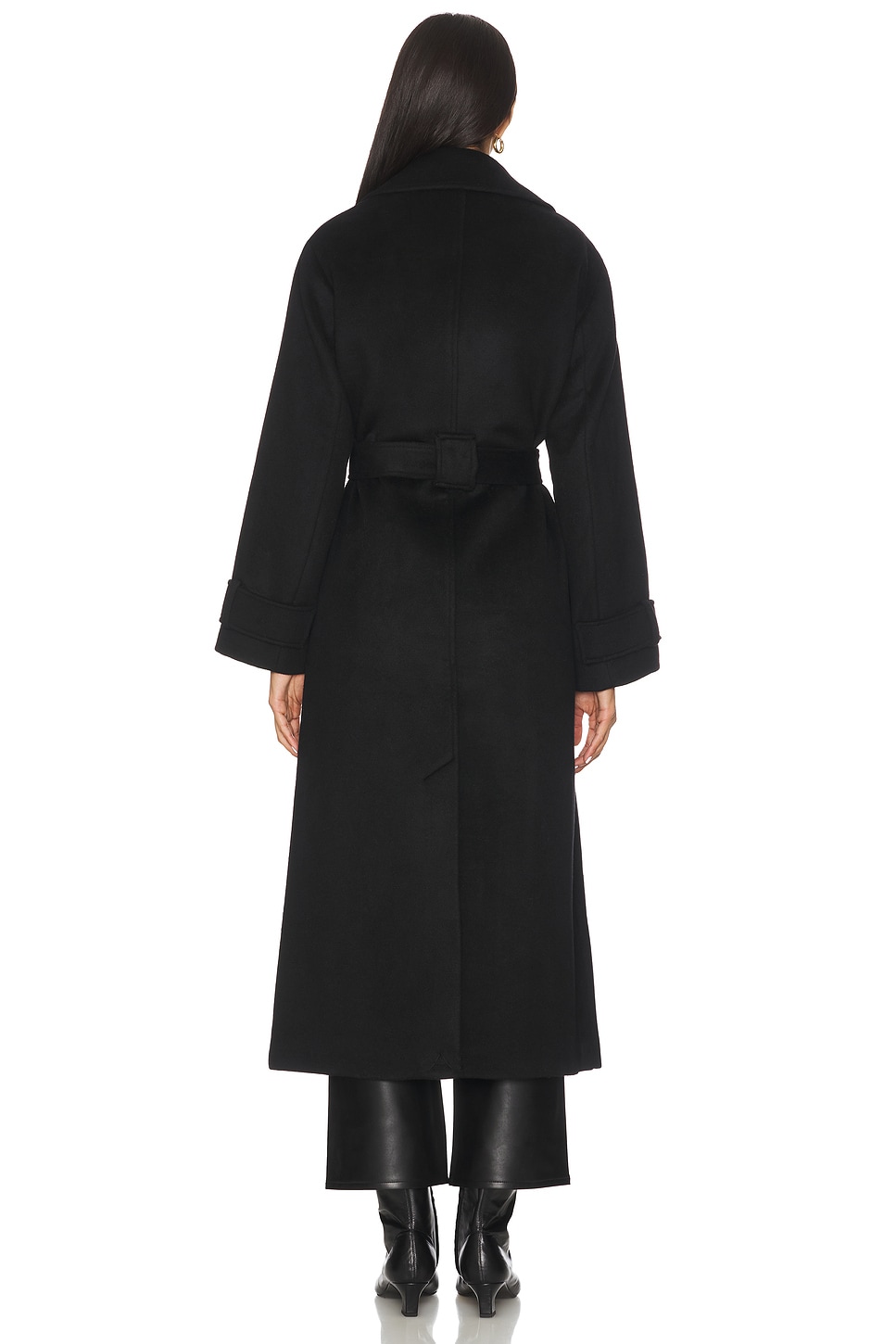 ALIGNE George Wrap Coat in Black | REVOLVE