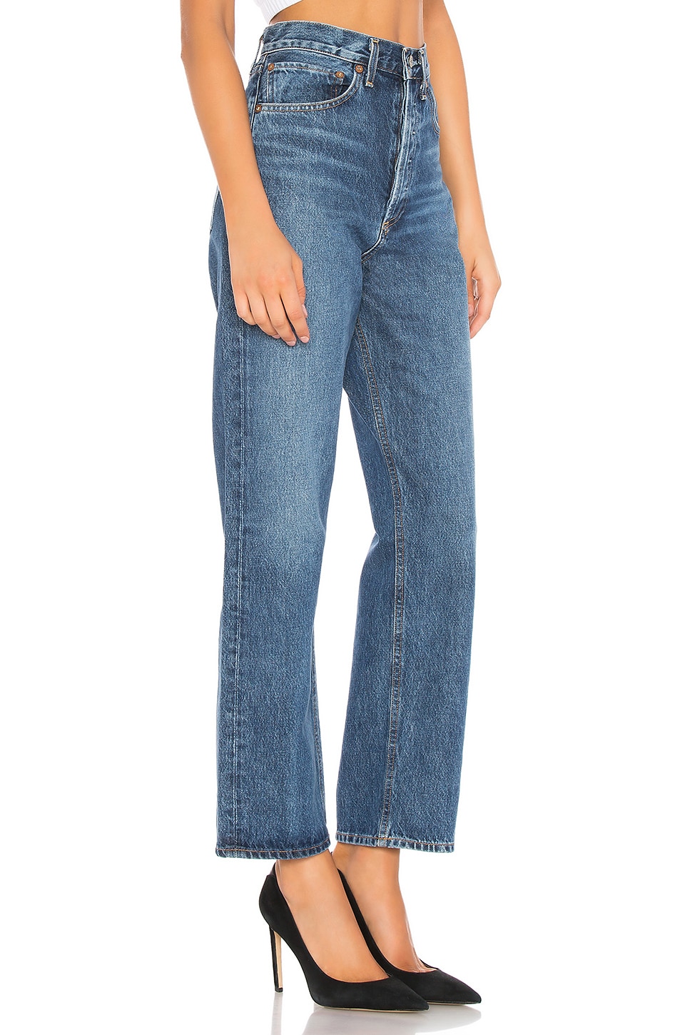 AGOLDE 90s High Rise Loose Fit in Placebo