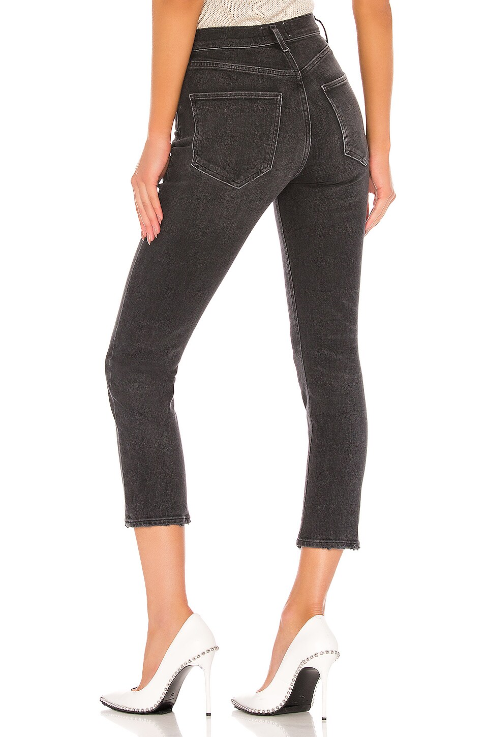 AGOLDE Riley High Rise Straight Crop in Progress | REVOLVE