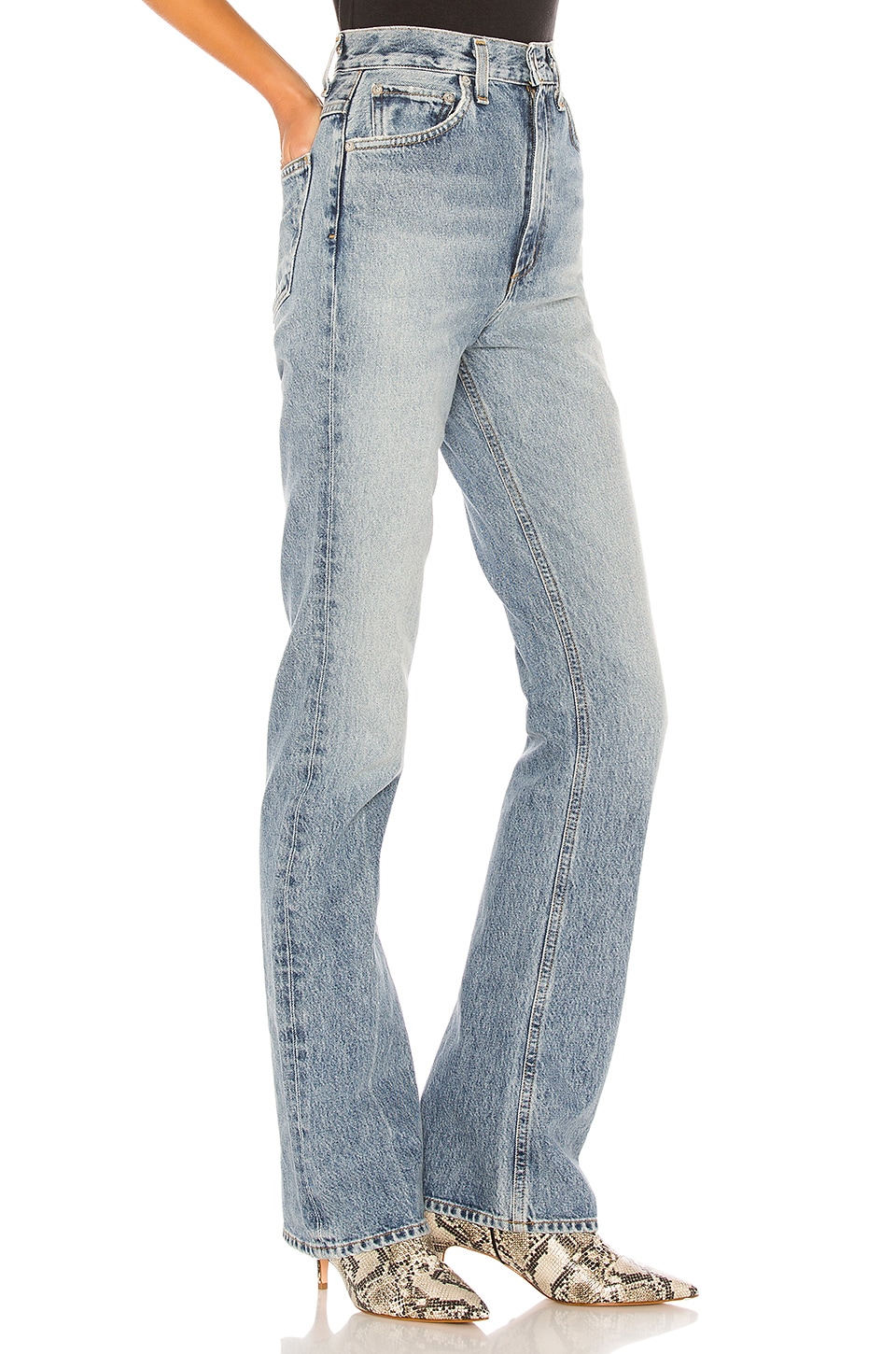 AGOLDE Vintage High Rise Flare in Clamour