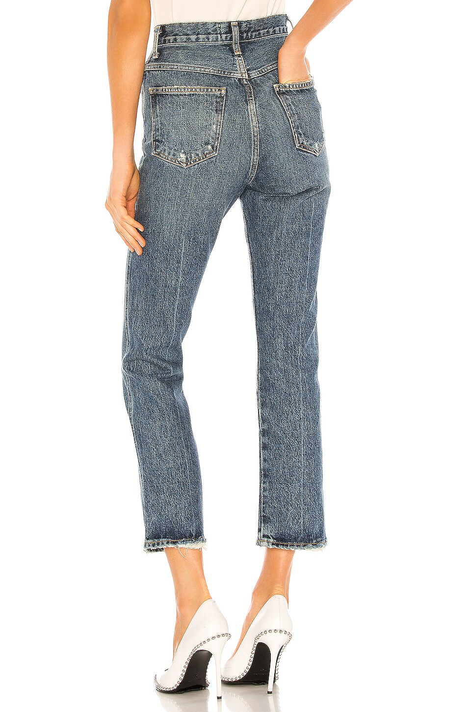 AGOLDE Pinch Waist High Rise Kick in Precision | REVOLVE