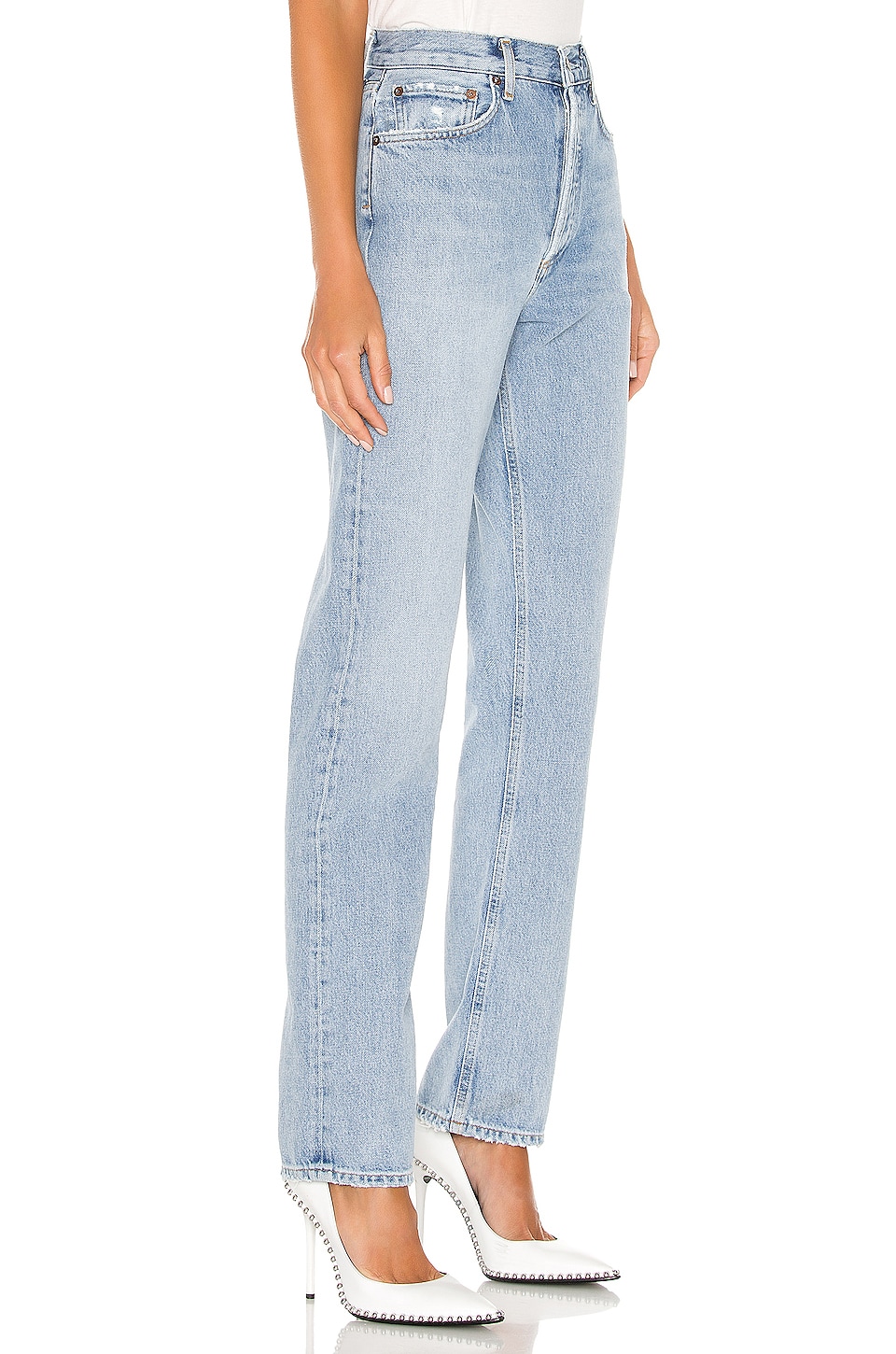 AGOLDE Lana Straight in Riptide