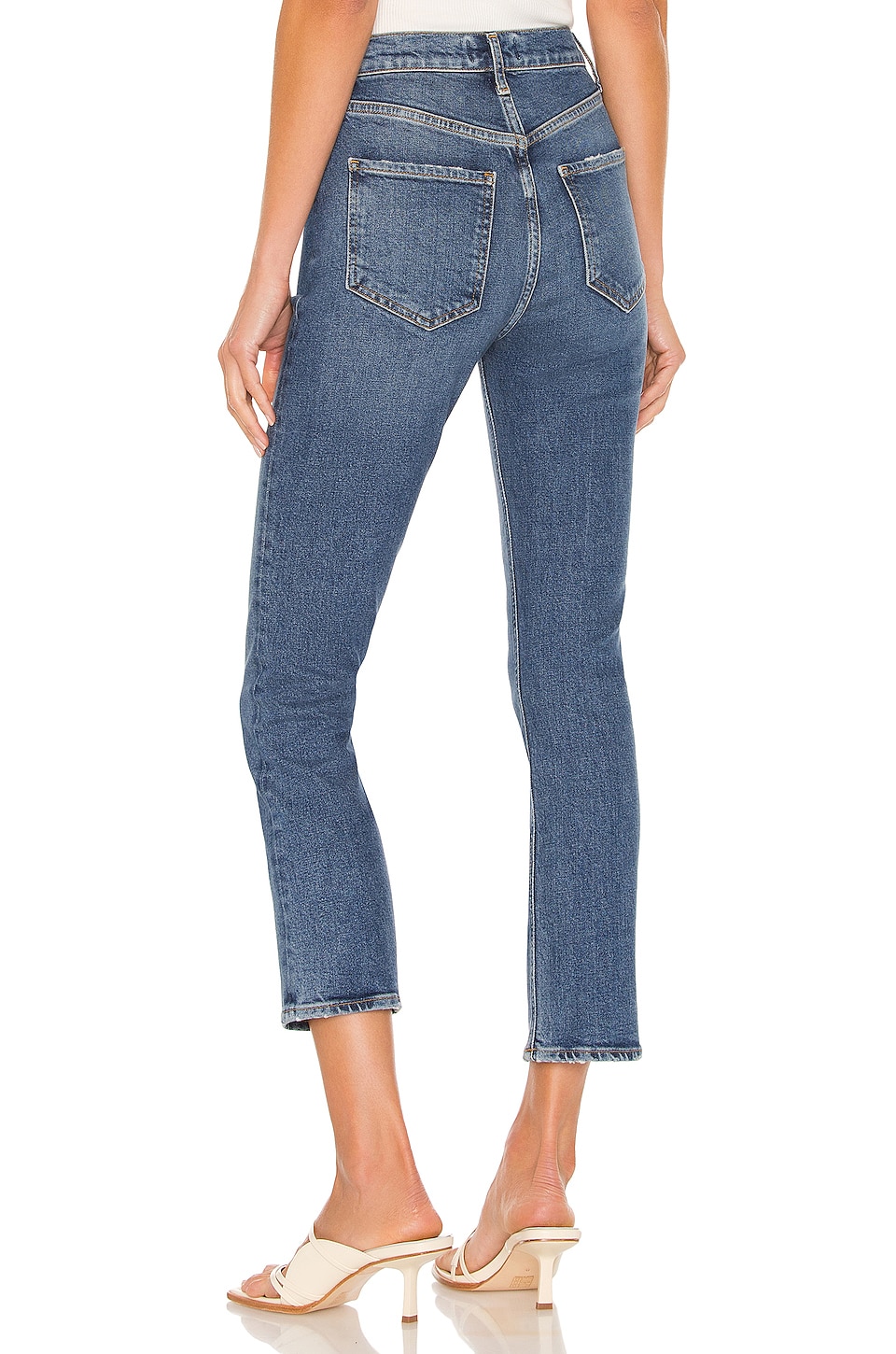 AGOLDE Riley High Rise Straight Crop in Transfer | REVOLVE