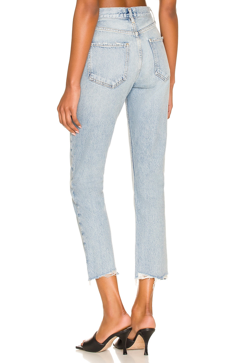 Agolde Riley High Rise Straight Crop Jeans