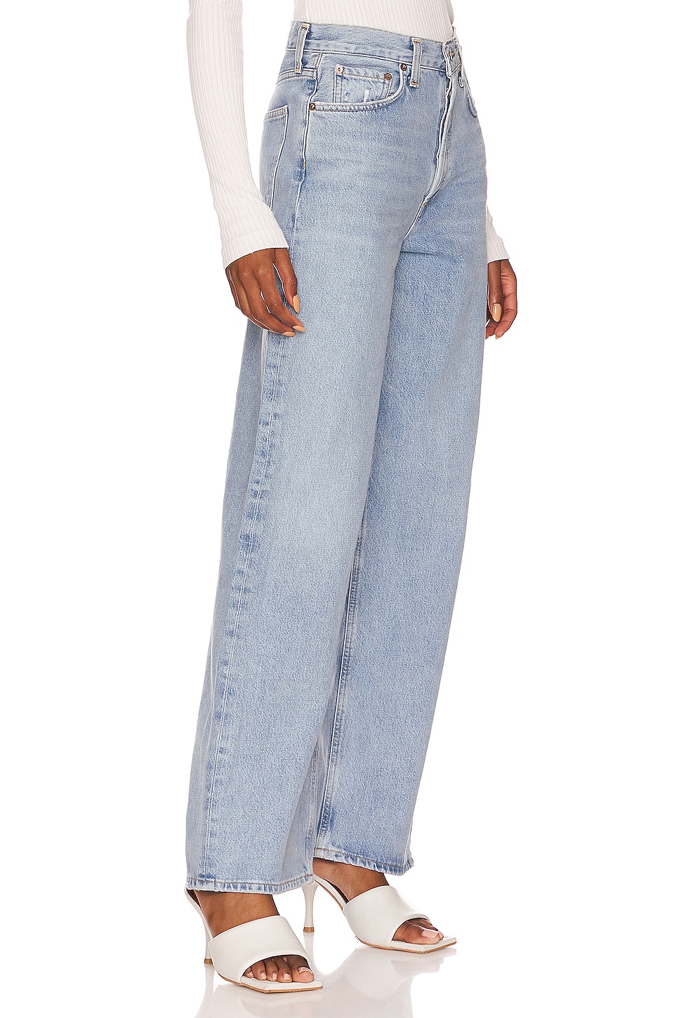 AGOLDE Low Rise Baggy in Void