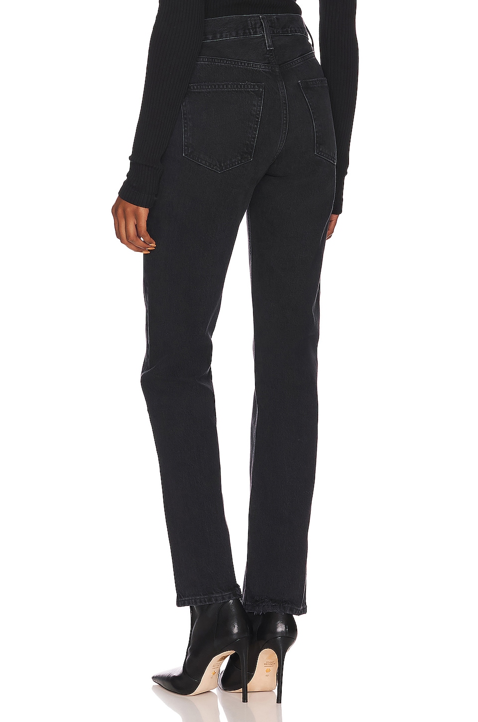 Agolde Lana Mid Rise Straight Jeans thumbnail