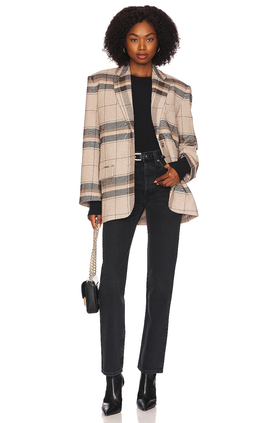 Agolde Lana Mid Rise Straight Jeans thumbnail