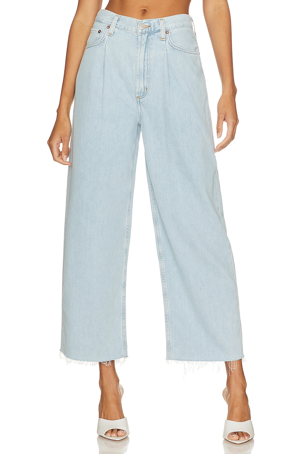 Agolde baggy oversized jeans best sale with pleats