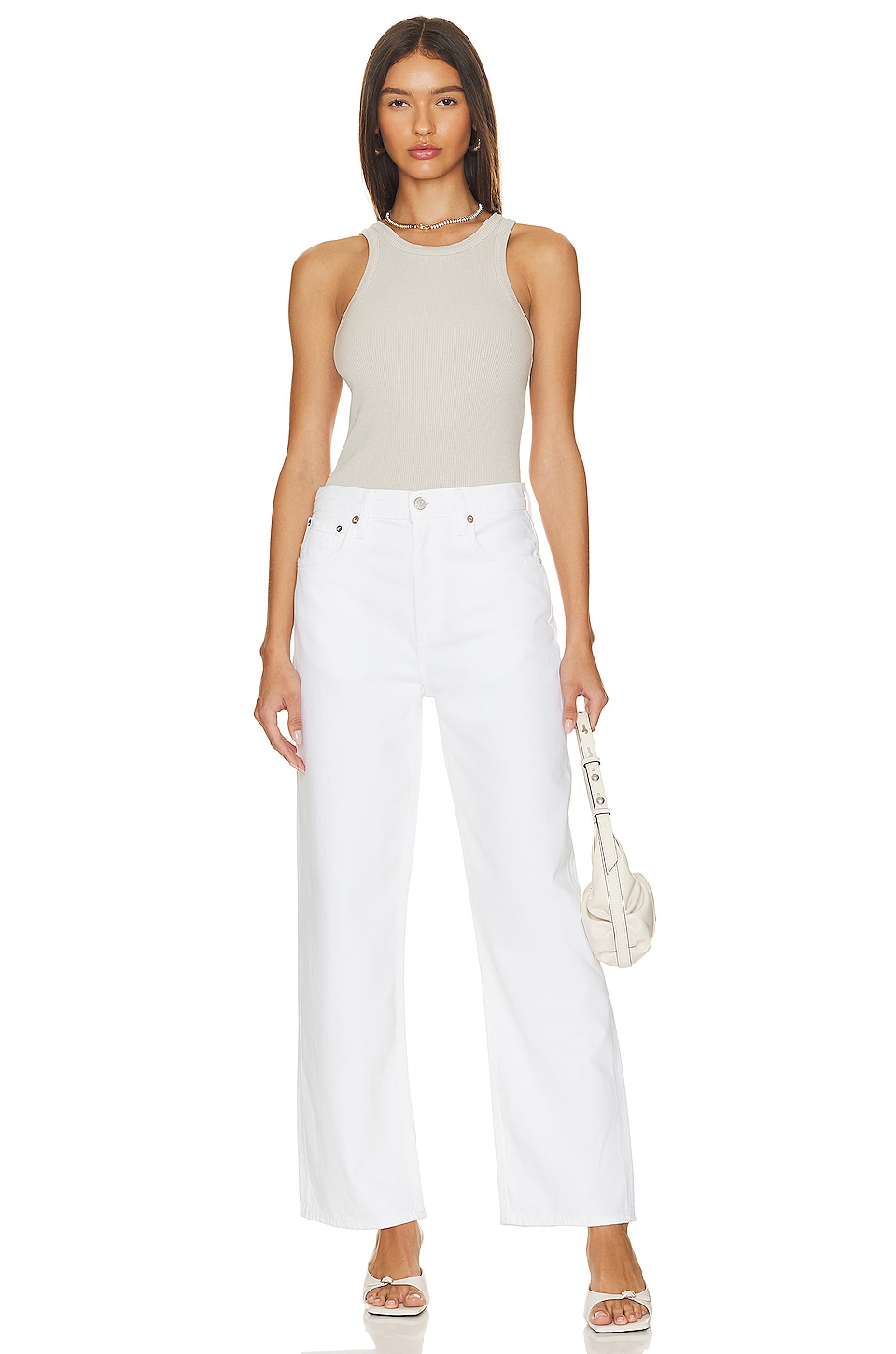AGOLDE Low Slung Baggy in Milkshake | REVOLVE