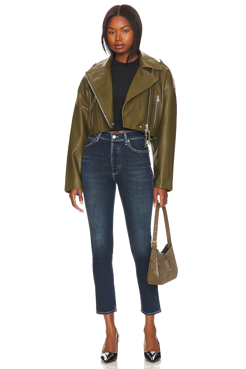 Agolde Nico High Rise Slim Jeans