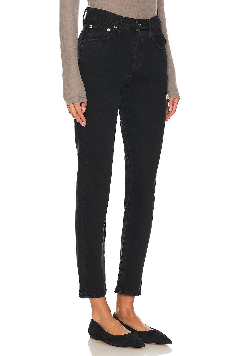 Agolde Austin Mid Rise Tapered Slim Jeans