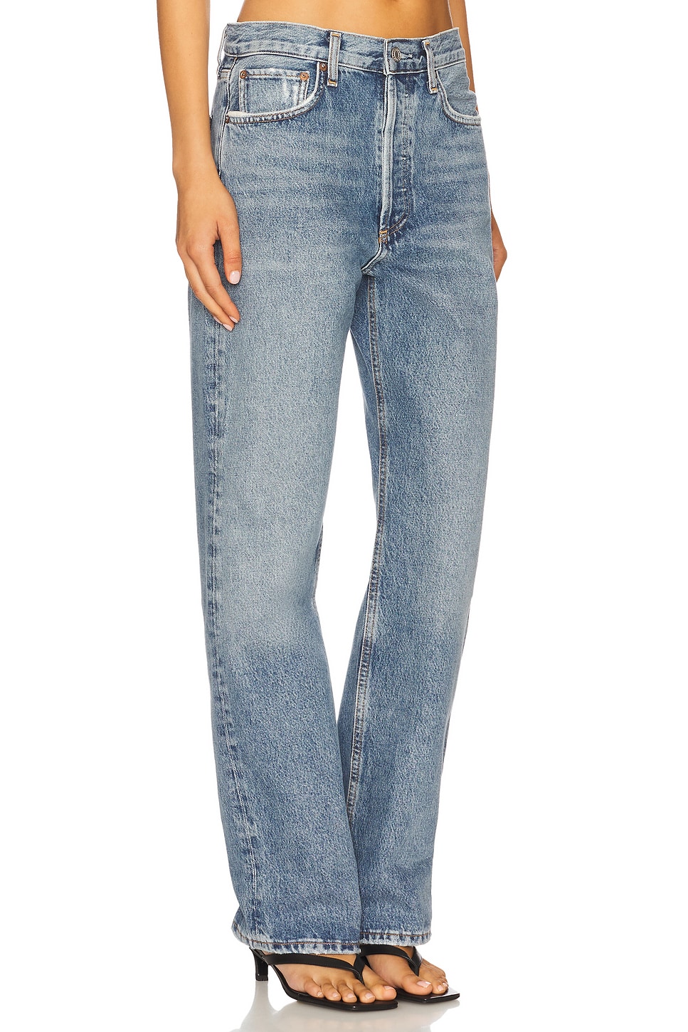 Fran Low Slung Easy Straight Jeans - Thumbnail 2