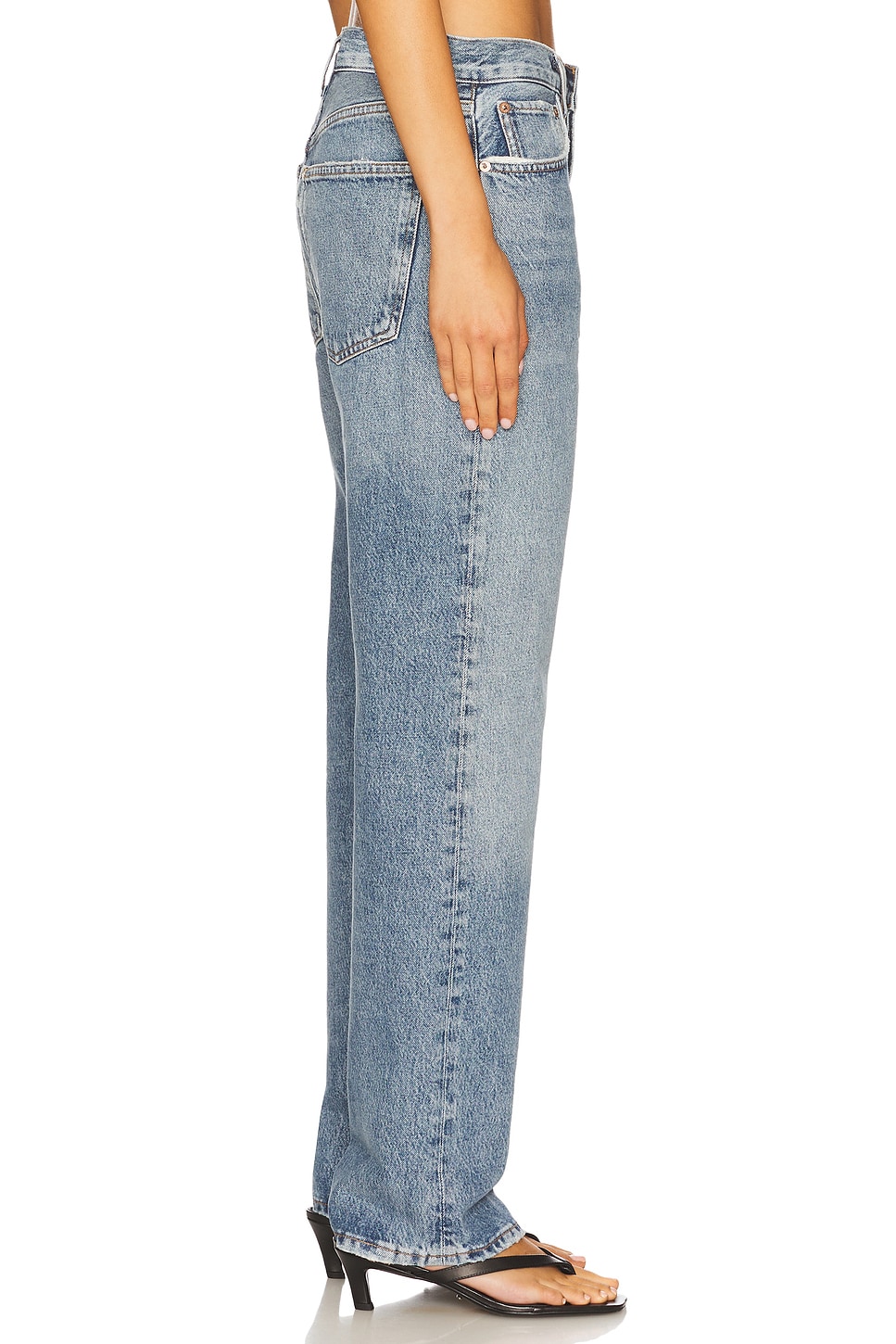 Fran Low Slung Easy Straight Jeans - Thumbnail 3