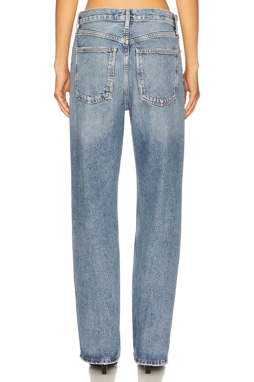 Fran Low Slung Easy Straight Jeans - Thumbnail 4