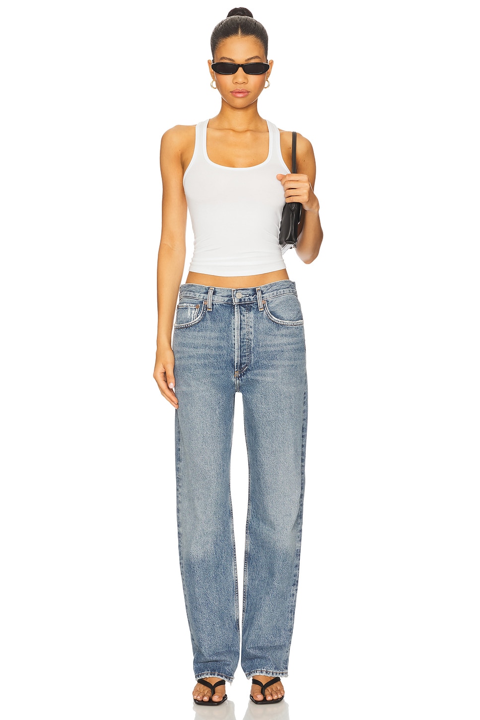 Fran Low Slung Easy Straight Jeans - Thumbnail 5