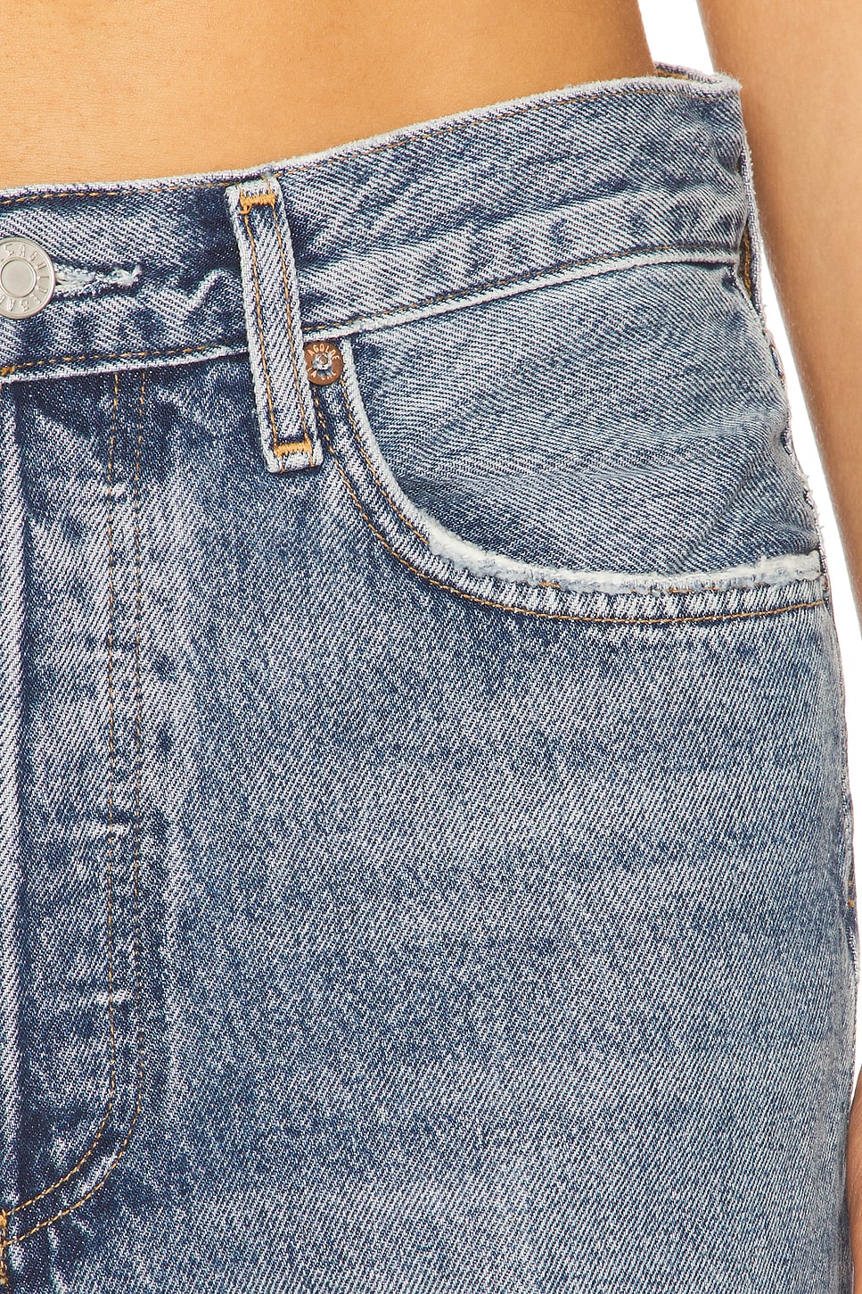 Fran Low Slung Easy Straight Jeans - Thumbnail 6