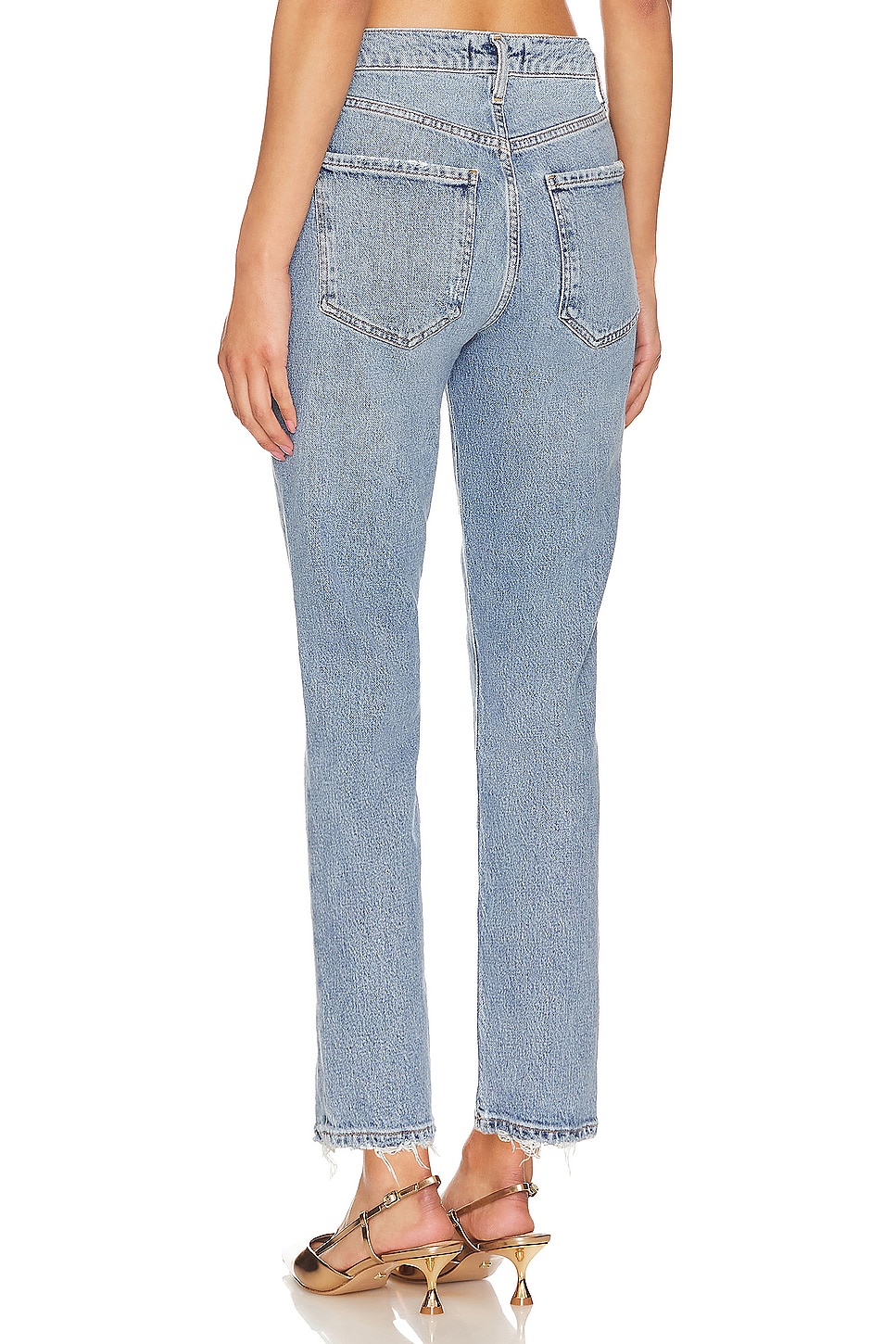 Agolde Riley High Rise Straight Crop Jeans thumbnail