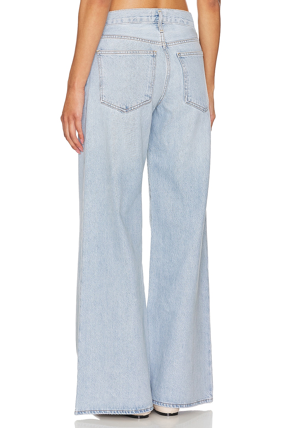 Agolde Clara Low Rise Baggy Flare Jeans thumbnail