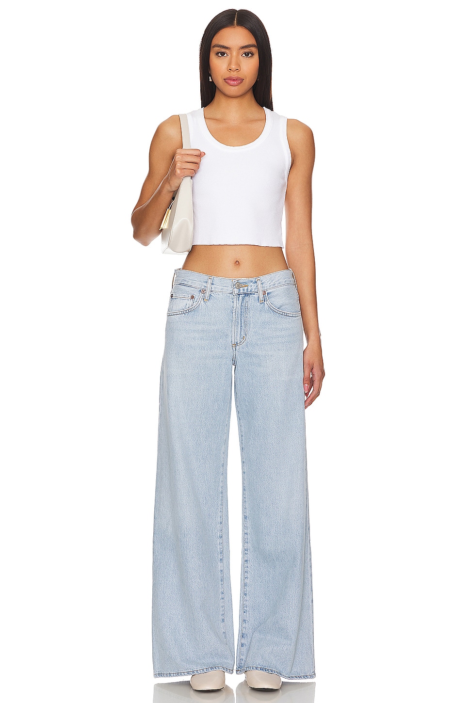 Agolde Clara Low Rise Baggy Flare Jeans thumbnail