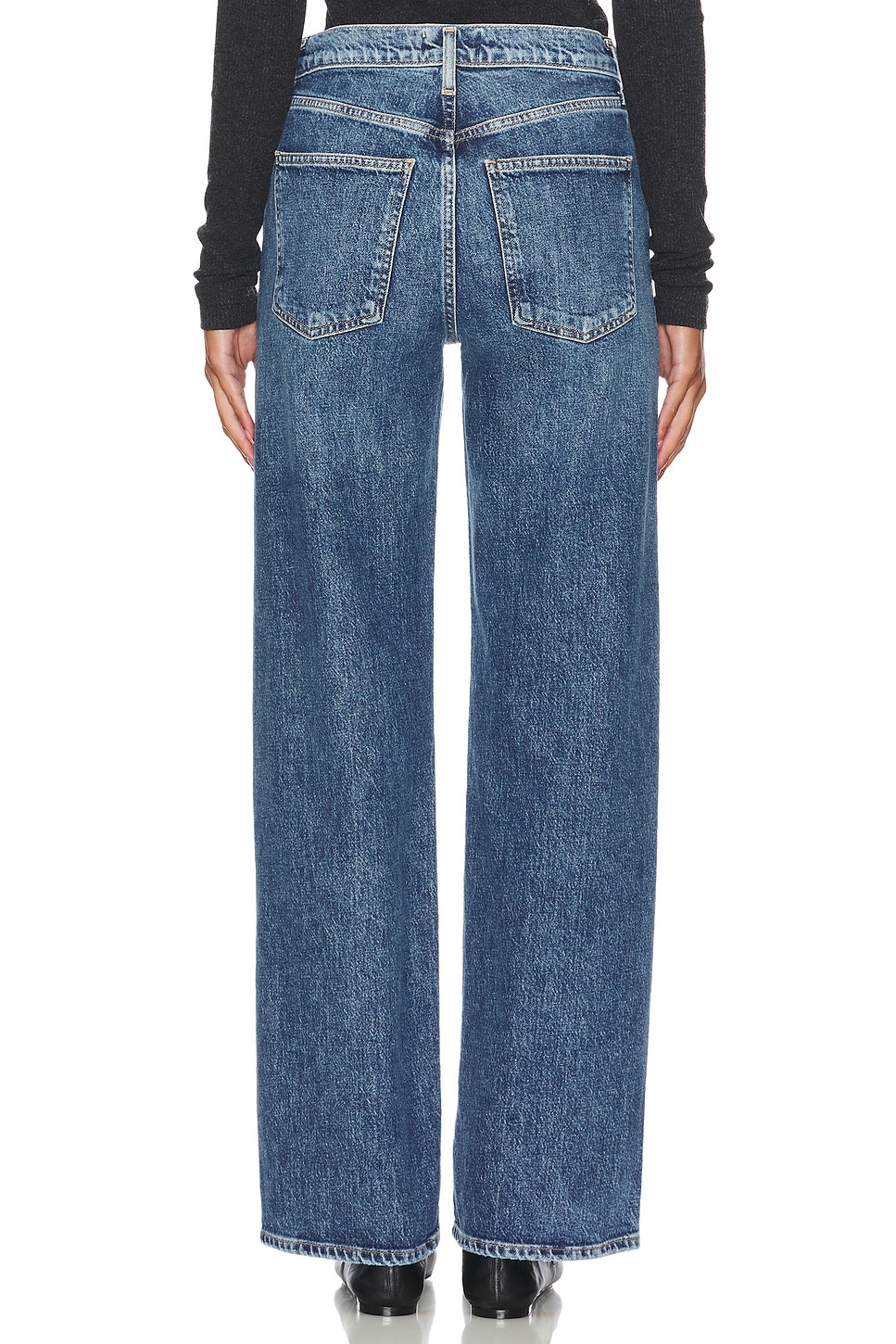 Agolde Harper Mid Rise Relaxed Straight Jeans thumbnail