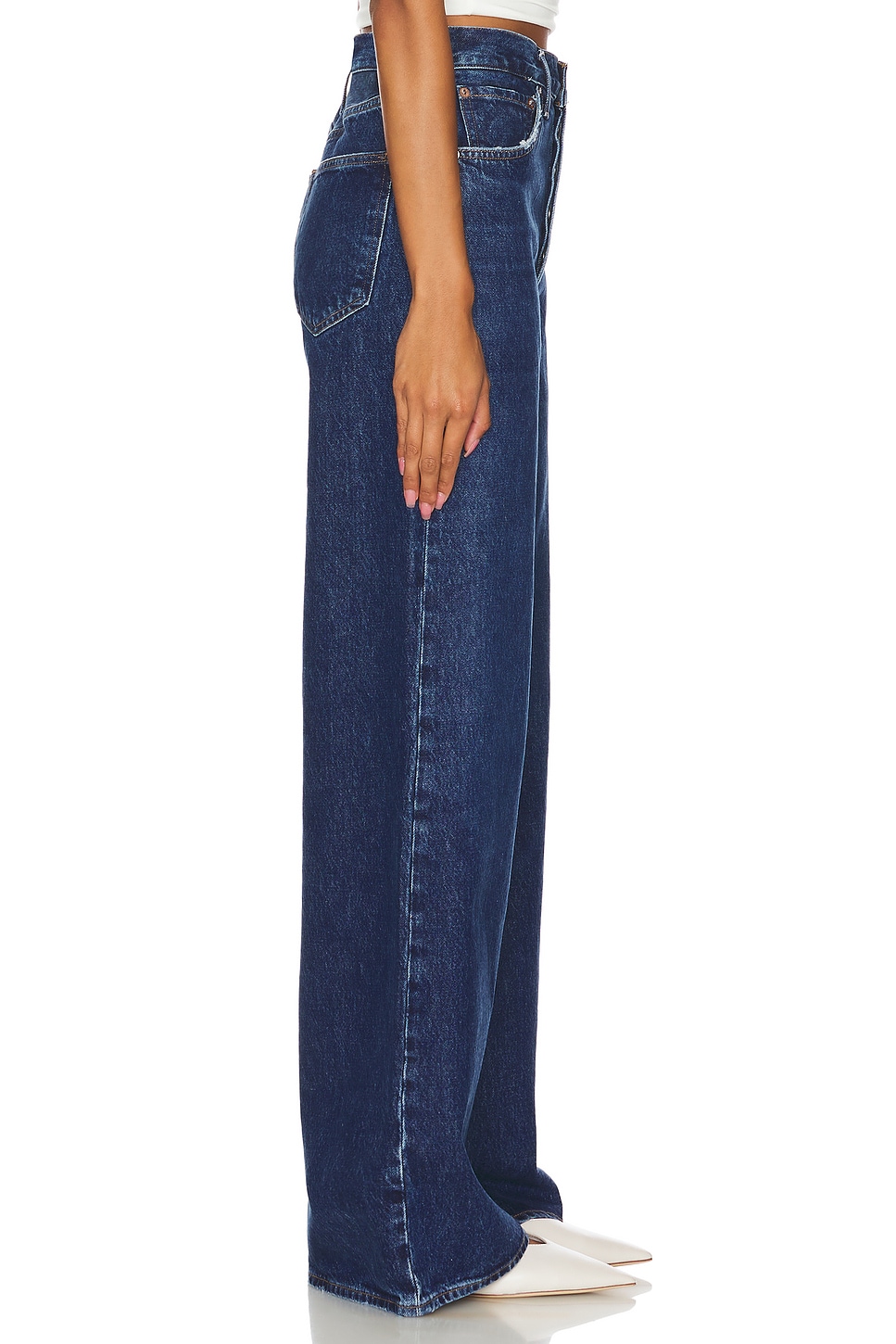 Agolde Dame High Rise Wide Leg Jeans thumbnail