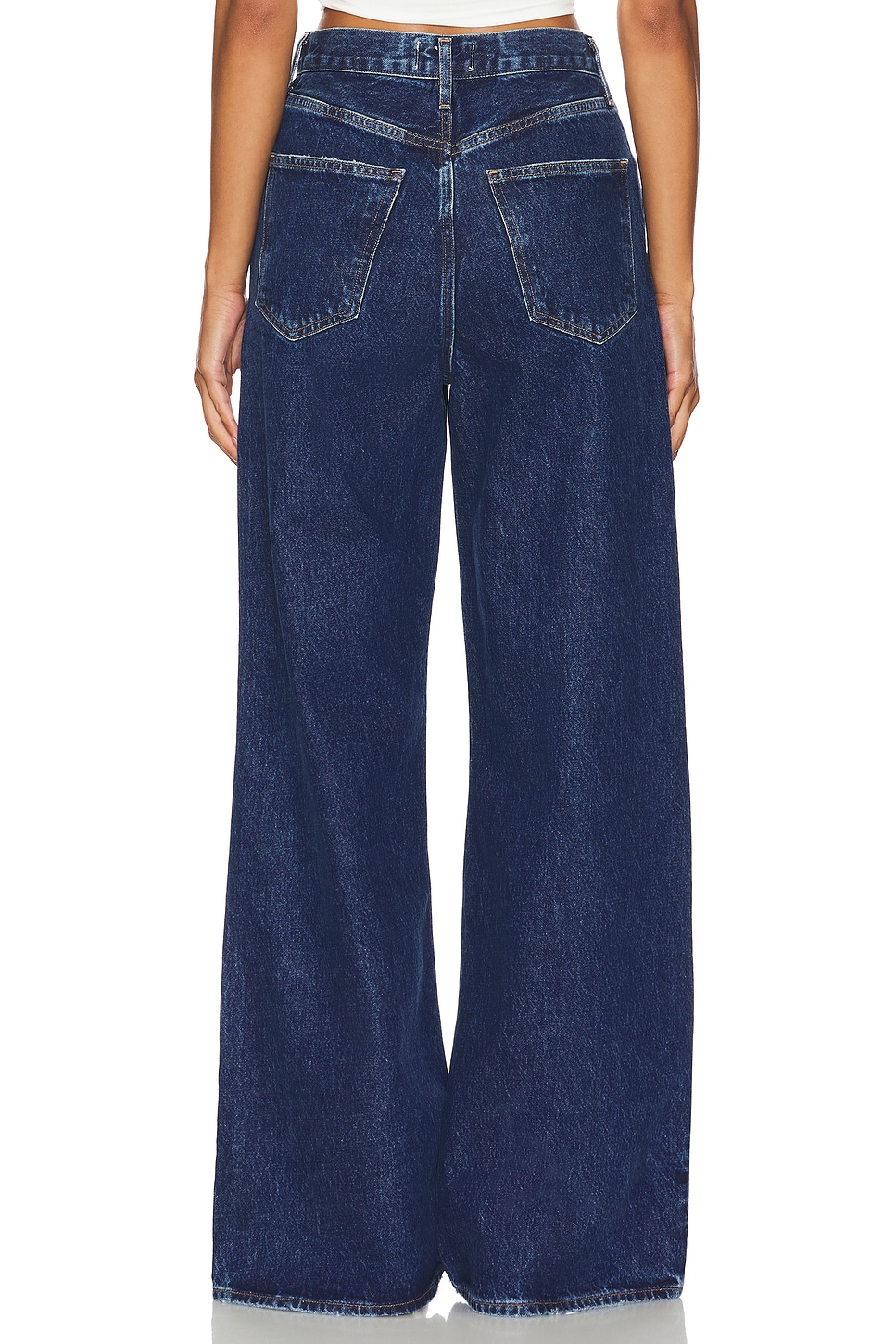 Agolde Dame High Rise Wide Leg Jeans thumbnail