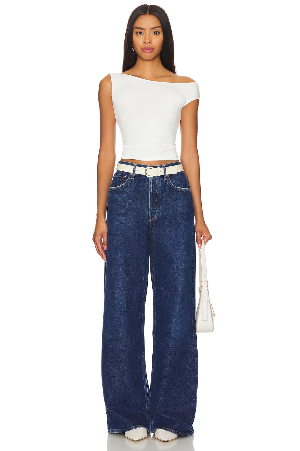 Agolde Dame High Rise Wide Leg Jeans thumbnail