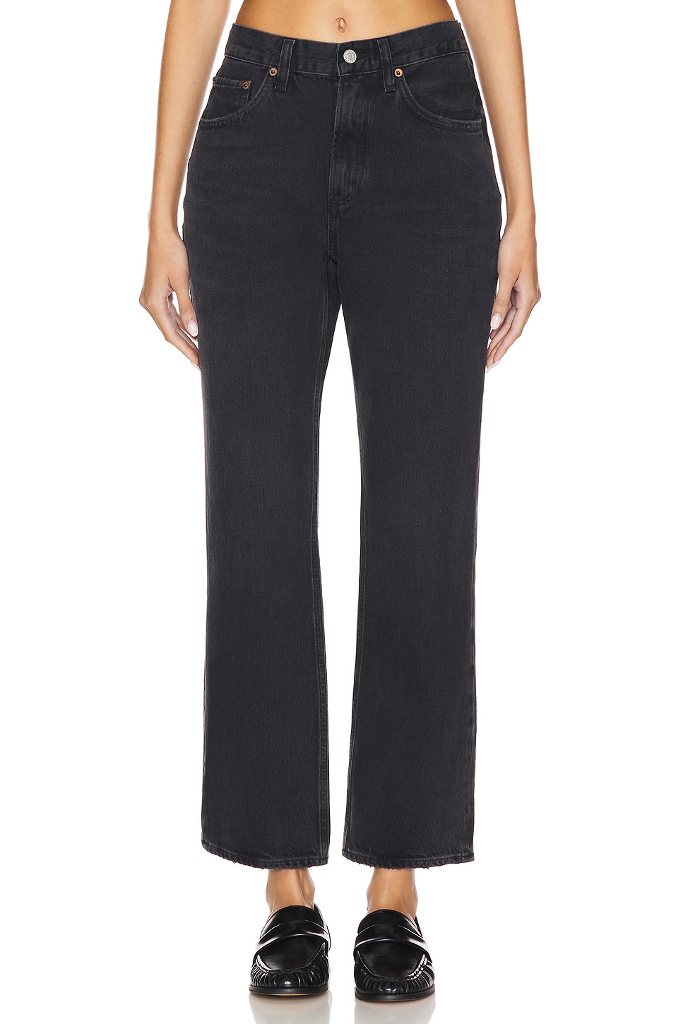Valen Mid Rise Vintage Straight Jeans